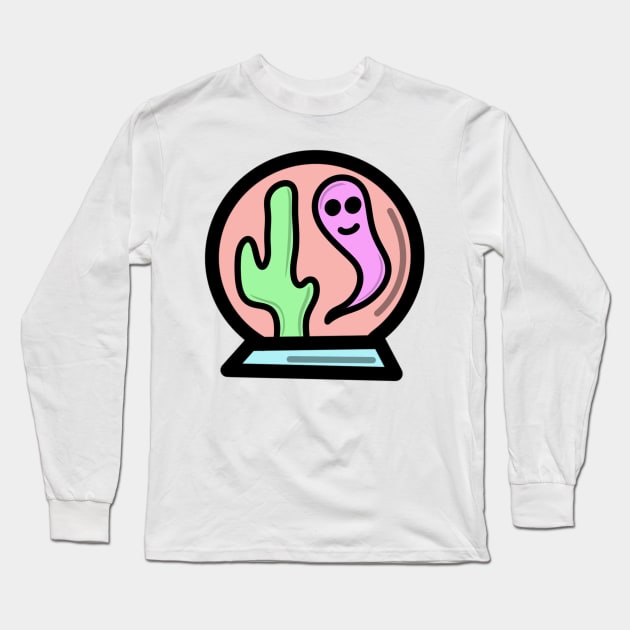 Ghost Globe #1c Long Sleeve T-Shirt by SugarSaltSpice